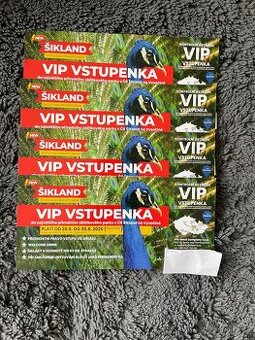 4 VIP vstupenky do Šiklandu