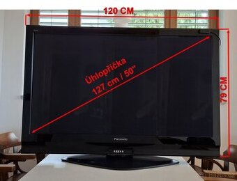 Panasonic Viera TH-50PX70EA, DVB Setobox, držák na zavěšení.