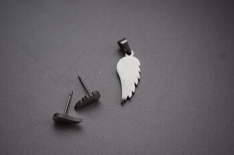 Set náušnice, přívěšek chirurgická ocel