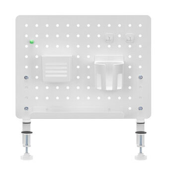 Powerton Pegboard šedý, ocel, DIY - organizér