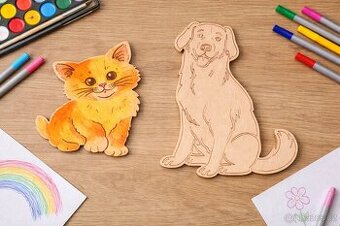 Dřevěné omalovánky