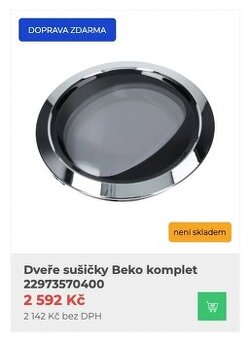 Dvířka sušičky Beko