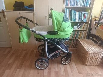 Kočarek Babylux Largo Flowers trojkombinace