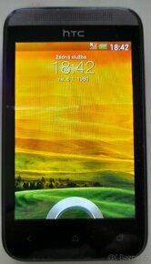 41) MOBILNÍ TELEFON HTC DESIRE 200, záruka, téměř nepoužitý,