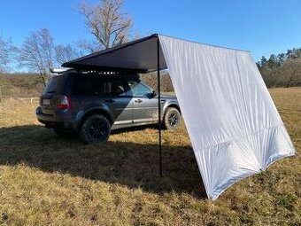 Markýza na auto PROOFF 2,5 x 3 m,rovná + přední clona ZDARMA