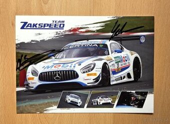 Rogivue a Sylvest Zakspeed Team Mercedes DTM autogram