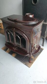 Litinová kamna Jotul F 600 CB hnědá majolika - 1