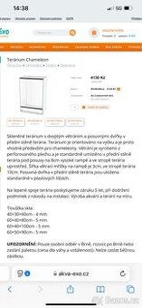 Terárium - nikdy nepoužívané 80x40x40 REZERVACE