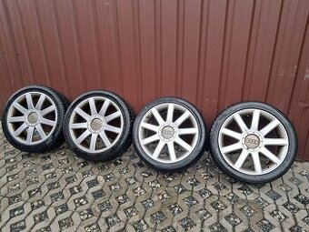 Alu kola 5x112 R18 Audi et 43 pěkná sada kol