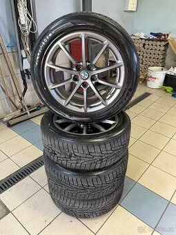 Alu kola 5x110 r17 + zimní pneu Kumho I Zen KW31