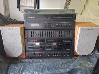 Prodám retro hifi věž,zásobník na kazety+kazety