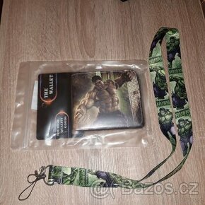 Peněženka Marvel Hulk + klíčenka Hulk - zvýhodněná cena