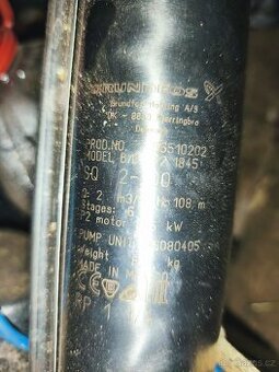Čerpadlo Grundfos SQ 2-100 .65 metrů kabelu.