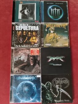 Prodám cd rock metal death
