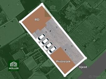 Pronájem domu po rekonstrukci – 4 parkovací místa, přístřeše - 1