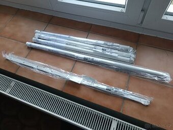 IKEA Boaxel šatní tyč, 3x bílá 60cm a 1x 80cm