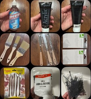 Set pro produktové focení – textury, kapky, uchycení