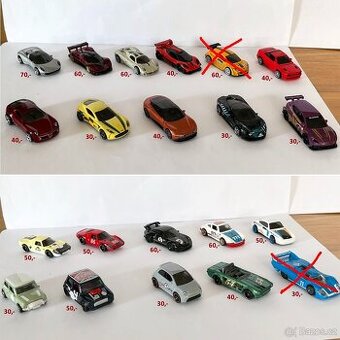 Hot Wheels - rozbalené, nehrané...