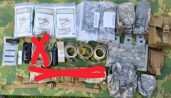 US army mix výstroje a doplňků
