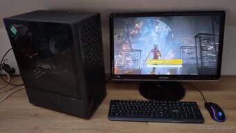 Herní PC s i5-9600KF, RX 5700 XT a 23" 1080p LCD