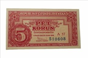 5 korun - 1949