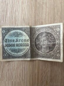 1 koruna 1940 serie C063 neperforovana stav 2 originál