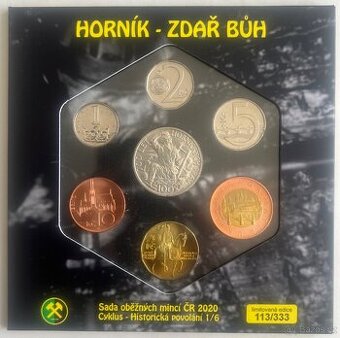 sada oběžných mincí Horník-Zdař Bůh, 135/333
