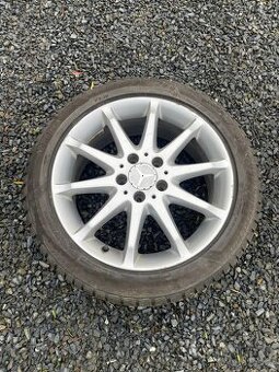 ALU Disky 5x112 R17 + ❗️ zánovní zimní pneu ❗️ - 225/45