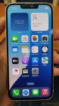 Apple iPhone 13 128GB Pink,skvělý stav,baterie87%,zár.12mes