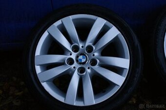 R17 alu kola BMW 5x120 dvourozměr pěkné letní pneu