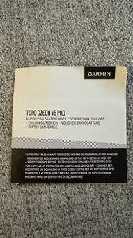 Garmin TOPO Czech PRO V5 – nová mapa, neaktivovaný kód (hodi