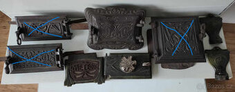 dvířka ke kamnům litinová ozdobná a komínová