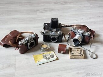 Praktica FX2 + Carl Zeiss Jena Tessar 2.8/50, Praktica FX3,