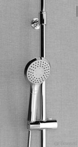 Sapho sprchový sloup s pákovou baterií kulatý, chrom