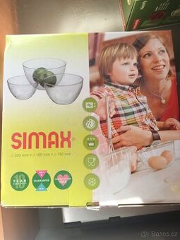 Sada 3 skleněných misek simax