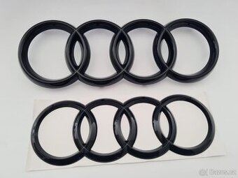 AUDI - Čierne lesklé znaky