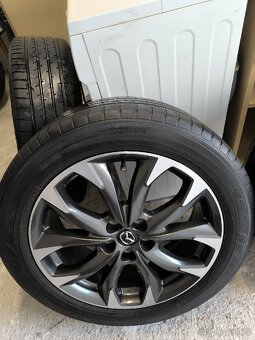 ALU kola Mazda CX-5 5x114,3 r19 Originál, pneu 5mm - 1