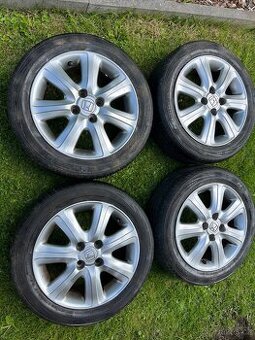 4x alu disky 4x100 R15, letní pneu