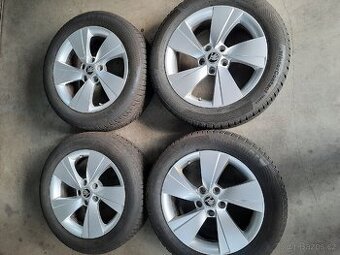 AL.kola 7Jx17H2 ET40 na zimních pneu.215/55R17vxl