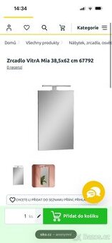 Zrcadlo s Led podsvícením Vidra