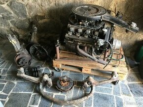 Tatra 613 - motor, převodovka, spojka a zadní ramena