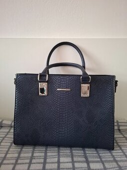 Luxusní tmavěmodrá velká kabelka Orsay