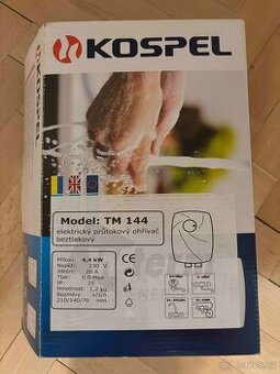 Beztlaký elektrický ohřívač vody Kospel 4,4 kW