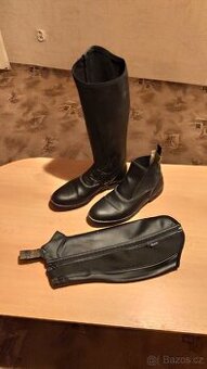 Pánské a dámské jezdecké boty s chapsy