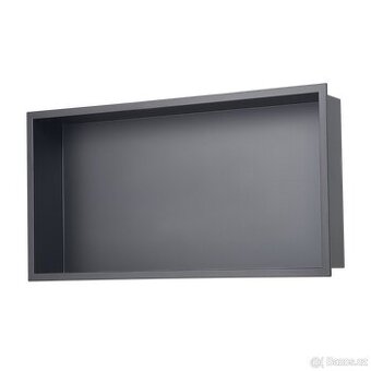 Zápustná nerezová police/nika do zdi s okrajem