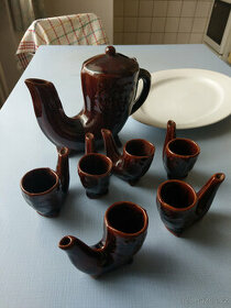 7-dílná sada bulharské keramiky Khanův stan.