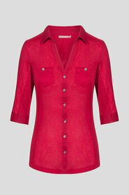 ORSAY Krásná rudá bavlněná košile 3/4 rukáv, vel: 40 - 1