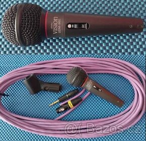 Nový kovový dynamický mikrofon pro zpěv s vypínačem