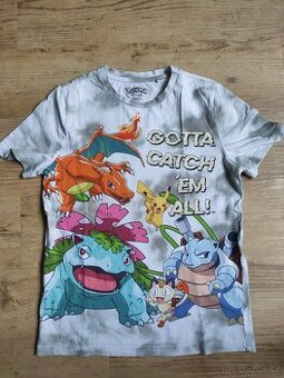 Tričko Pokémon krátký rukáv 146 jako nove