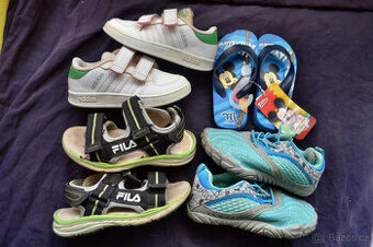 4x boty v.25,Adidas,sandály.., cena za vše celkem